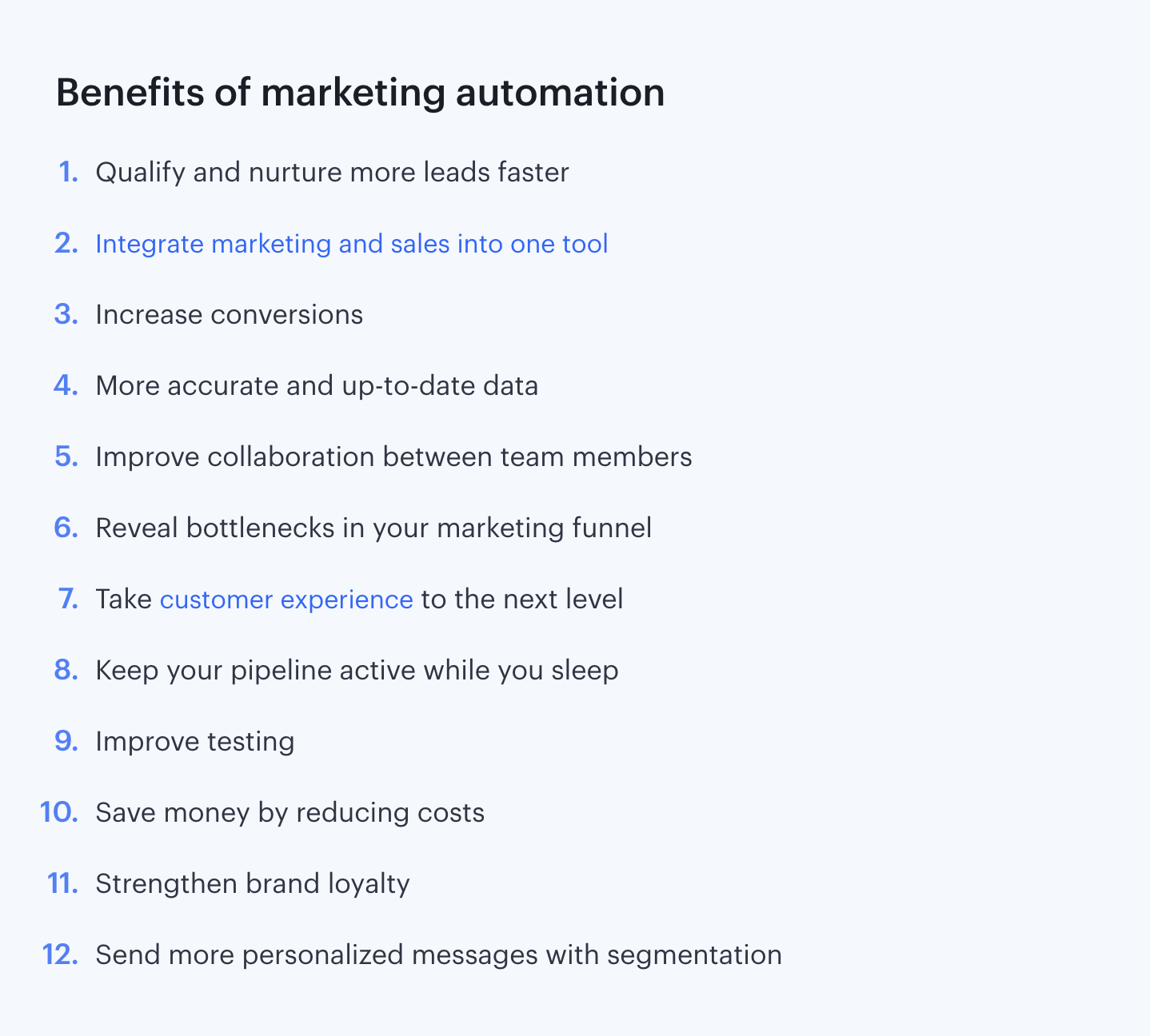 benefits of marketing automation