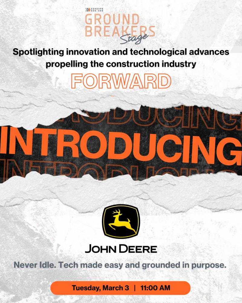 CONEXPO-CON/AGG 2026 to Feature John Deere as Ground Breakers Stage Keynote – AEM