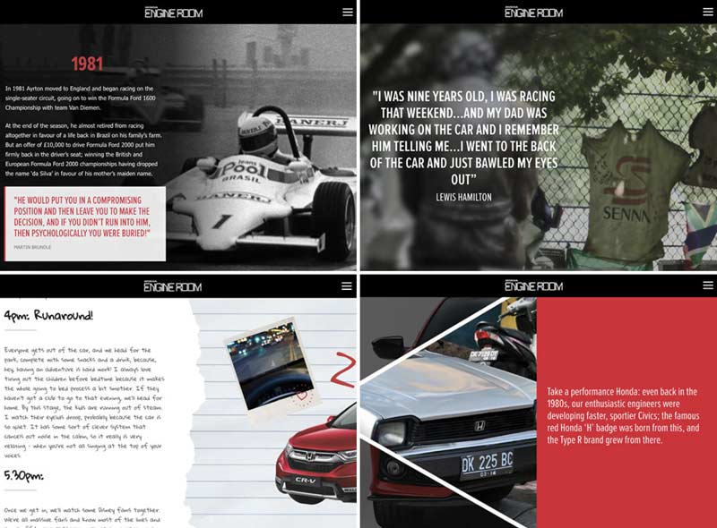 interactive content - Honda