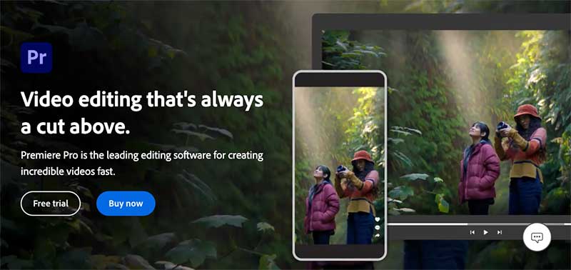 video editing tools - adobe premiere pro